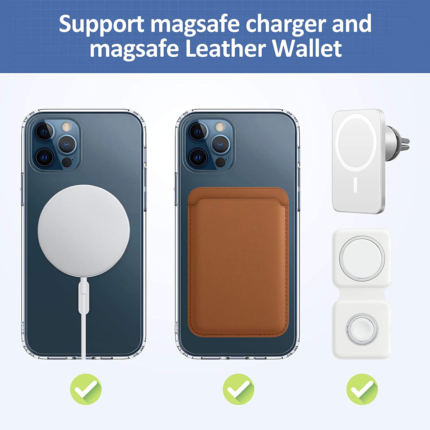 Étui magnétique MagSafe pour iPhone 12 Pro Étui magnétique MagSafe pour iPhone 12 Pro